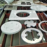 What kind of floor space is required for a waterjet cutting machine?